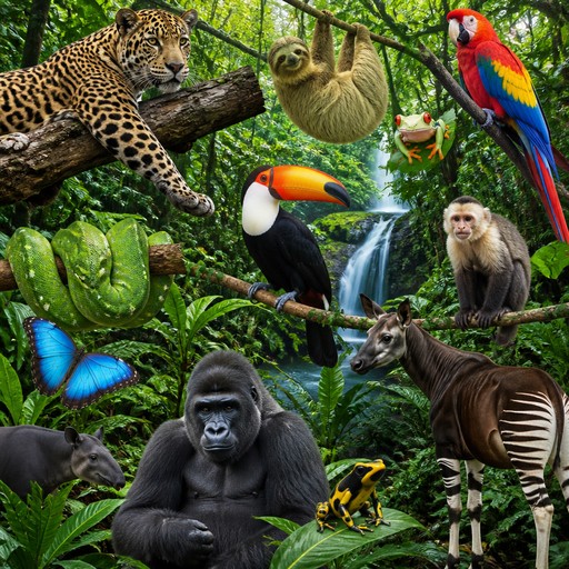 Animals of the rainforest