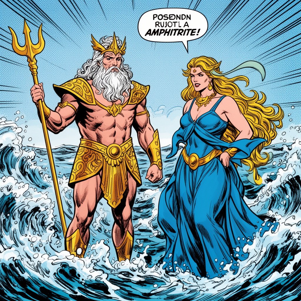 Poseidon and amphitrite