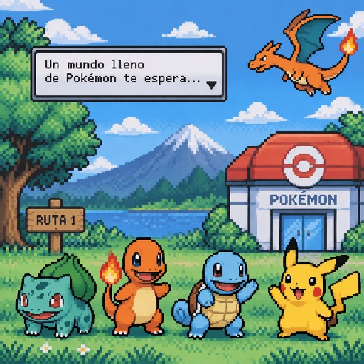 Pokemon en pixelart