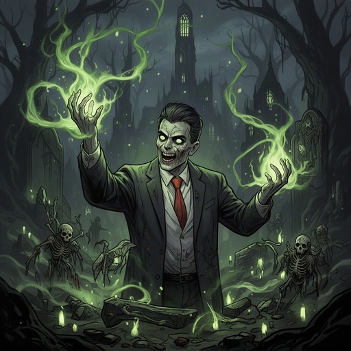 A CEO performing necromancy