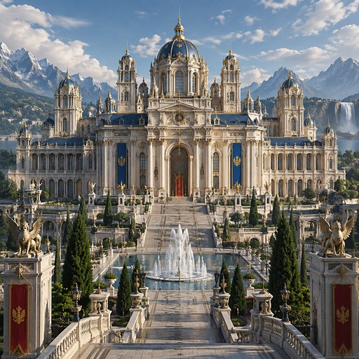 Gambar istana yang megah dan realistik
