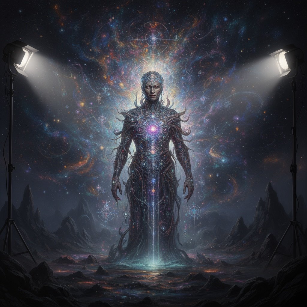 Kandinsky2.2 a hyperrealistic, 8K resolution, cinematic lighting, shot on 35mm lens, f/1.8, high contrast, crisp, clear, no blur, photorealistic, intricate detail, texture, 8k, RTX on, dramatic studio lighting sharp focus, cosmic symbolist and ultra-mysterious and mystical and hyper Neo-surrealist painting in the style of Jane Brike A magic realism, cosmic symbolist and ultra-mysterious and mystical and hyper Neo-surrealist, psychedelic painting in the styles of :Hieronymus Bosch, Benozzo Gozzoli, Agostino Arrivabene, Rob Dave McKean, Easo Andrew’s, Umberto boccioni, victor moscoso, Lou Brooks,Neon Park,MicHaggerty, Peter Max, Peter Blake, young man wearing X-ray specs fortune teller with a crystal ball stares into it with raised eyebrows and A decadent cherry tart done in a Rene Magritte and Wayne Thiebaud surreal style , rendered in an impressionist style with soft brushstrokes and vivid, expressive colors, capturing a contemplative incredible blue eyes and introspective mood, smiling at the camera, 1950s or 1960s style, studio with bold colors A blonde with long hair teenage girl 15 years old wearing an Alice blue dress with a white linen Peter Pan collar, stands beside an older man in a red outfit. The man wears blue-tinted goggles with a head mirror, adjusting a scientific instrument over a clear spherical object. Both are in a vintage, well-lit room filled with scientific equipment and books. Visible blue eyes in the background, observing the scene