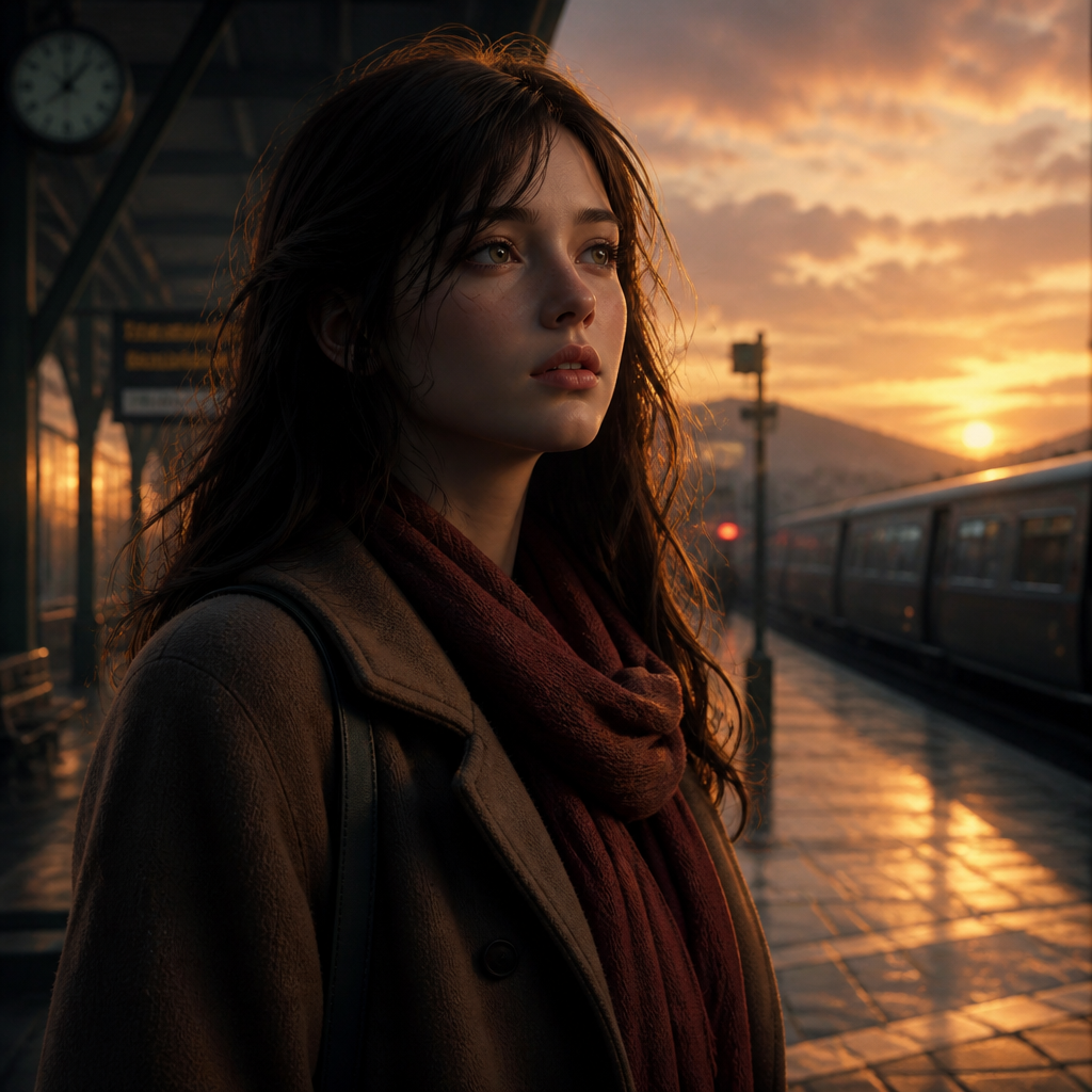 Ultra-realistic Unreal Engine 5 cinematic character render, AAA game cutscene quality, MetaHuman-level facial detail, physically based rendering (PBR), highly detailed skin with subtle subsurface scattering, soft natural makeup, realistic eyes with complex reflections, strand-based hair simulation, cinematic volumetric lighting, soft rim light, atmospheric depth, realistic fabric materials with fine micro-details, high polygon character model, ray-traced global illumination, film-quality color grading, shallow depth of field, dramatic composition, photoreal yet stylized game-art aesthetic, high dynamic range lighting, realistic shadows, next-generation game engine render, 8K detail, masterpiece quality, cinematic realism, premium character design showcase, Unreal Engine 5, Nanite geometry, Lumen lighting, modern AAA RPG promotional artwork.
For a reusable style block:
Style: Unreal Engine 5 cinematic render, AAA game promotional art, MetaHuman-quality face, realistic skin shading, strand hair, PBR materials, Lumen global illumination, volumetric atmosphere, ray-traced reflections, filmic color grading, shallow DOF, dramatic rim lighting, photorealistic game character, next-gen RPG cutscene quality, high detail, cinematic realism.
Then attach any subject you want:
A nostalgic girl standing at a train station at dusk, Unreal Engine 5 cinematic render, AAA game promotional art...