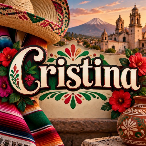Nombre Cristina fondo mexicano y en relación a la temática