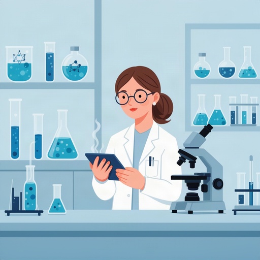 A female scientist in a lab