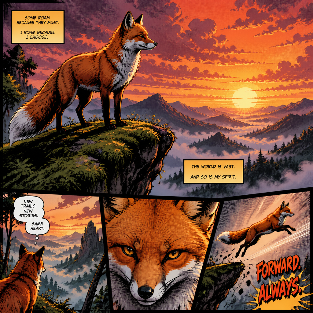 Comic Book AI art style example