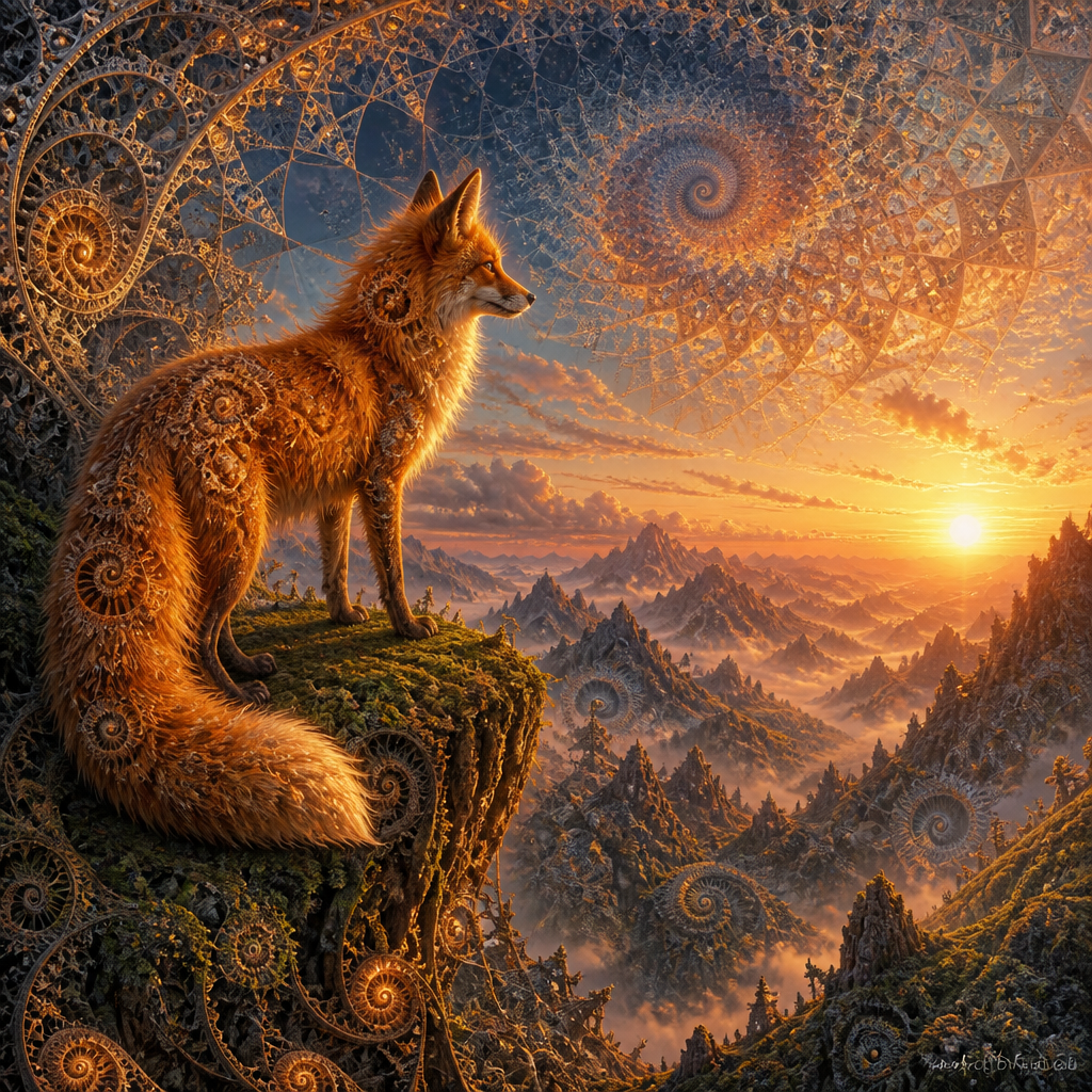Fractal AI art style example