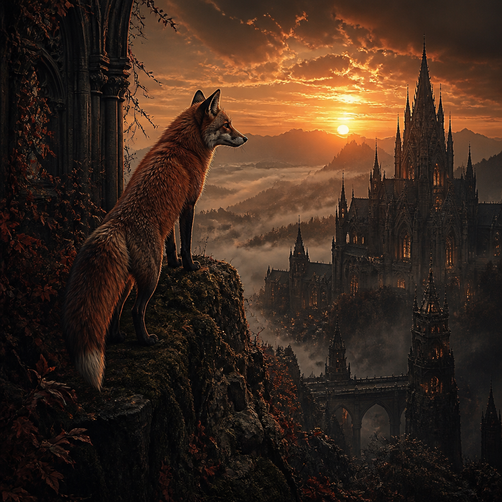 Gothic AI art style example