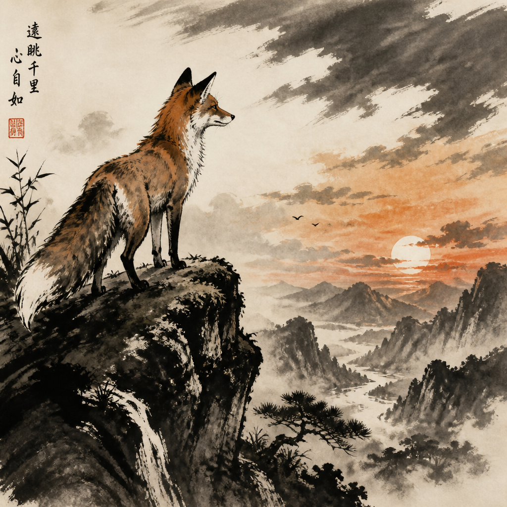 Ink AI art style example