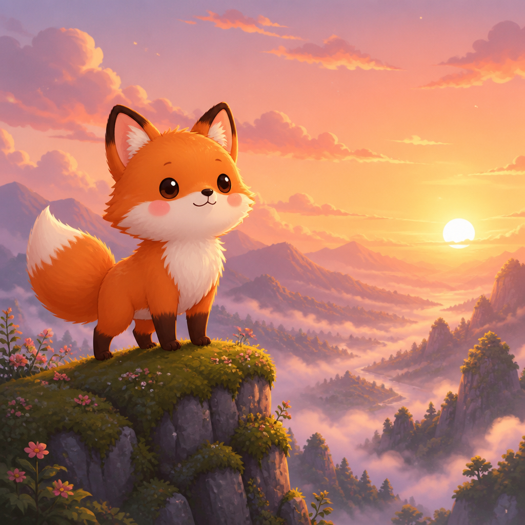 Kawaii AI art style example