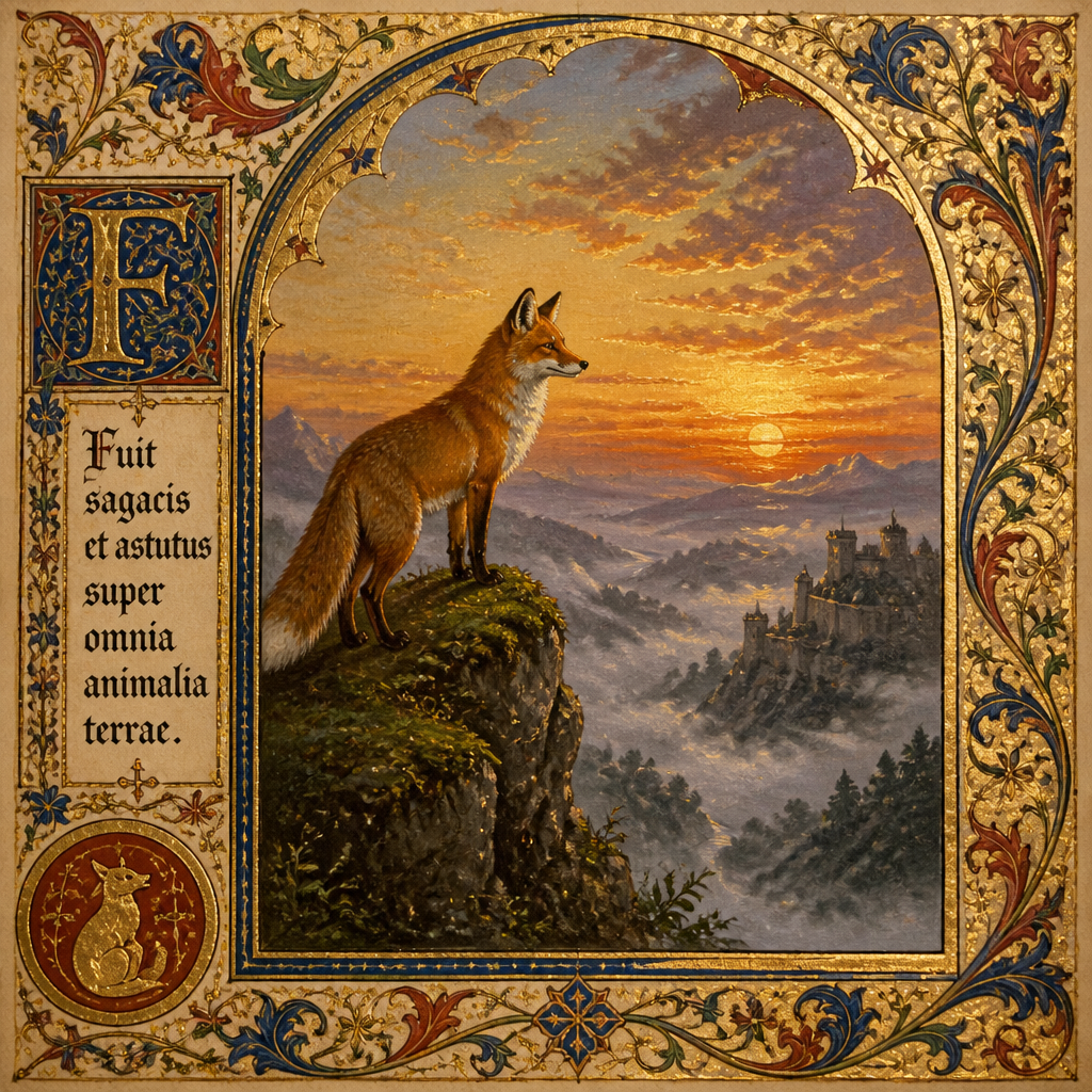 Medieval AI art style example