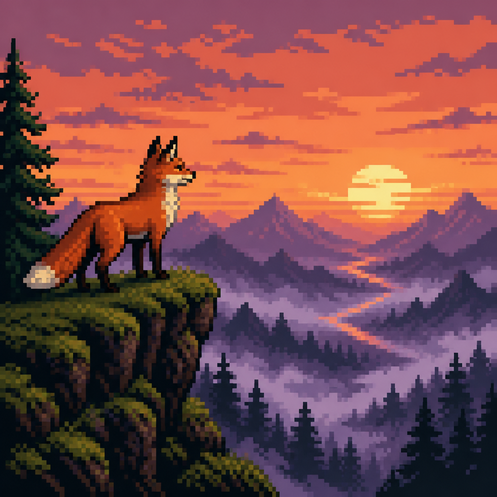 Pixel Art AI art style example