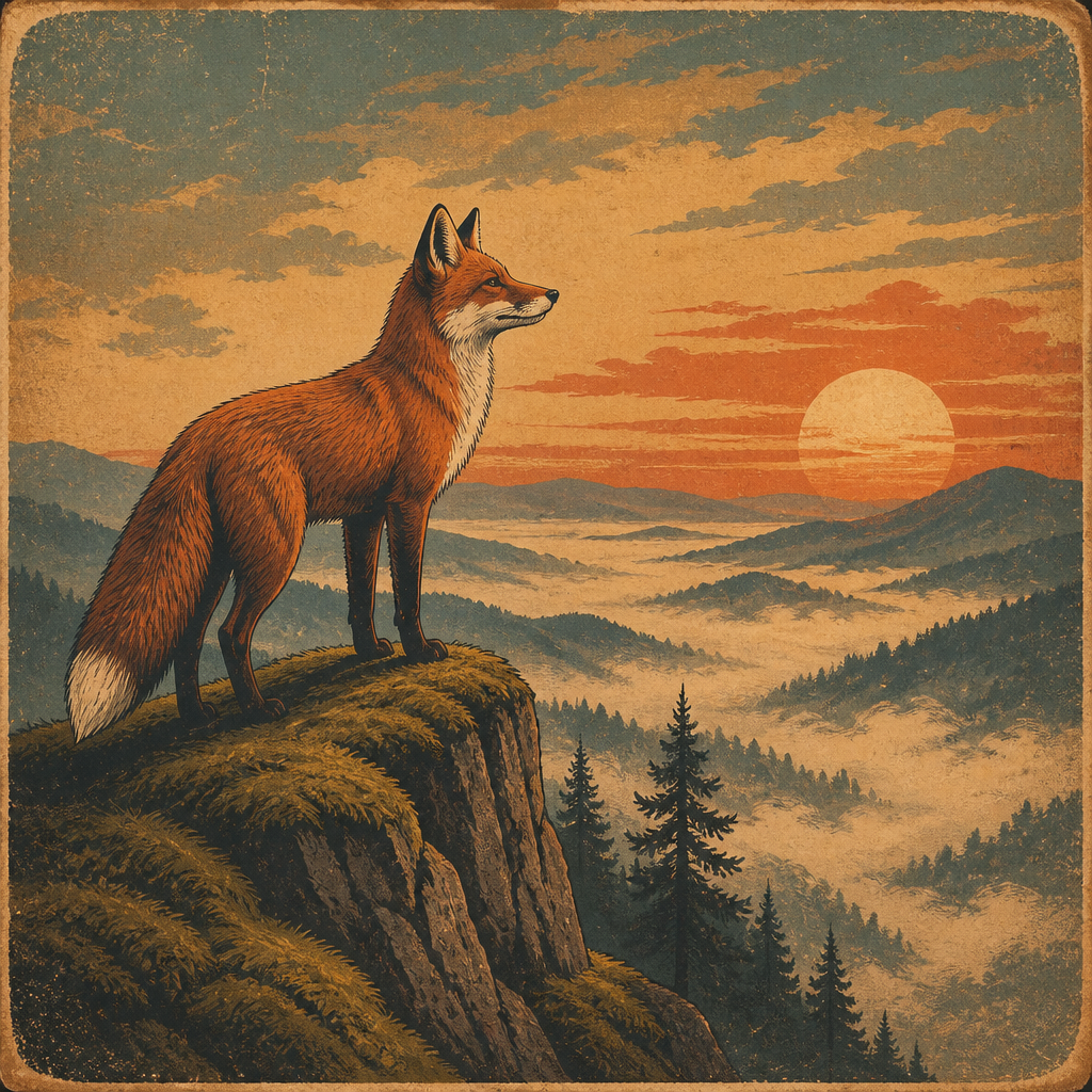 Retro AI art style example