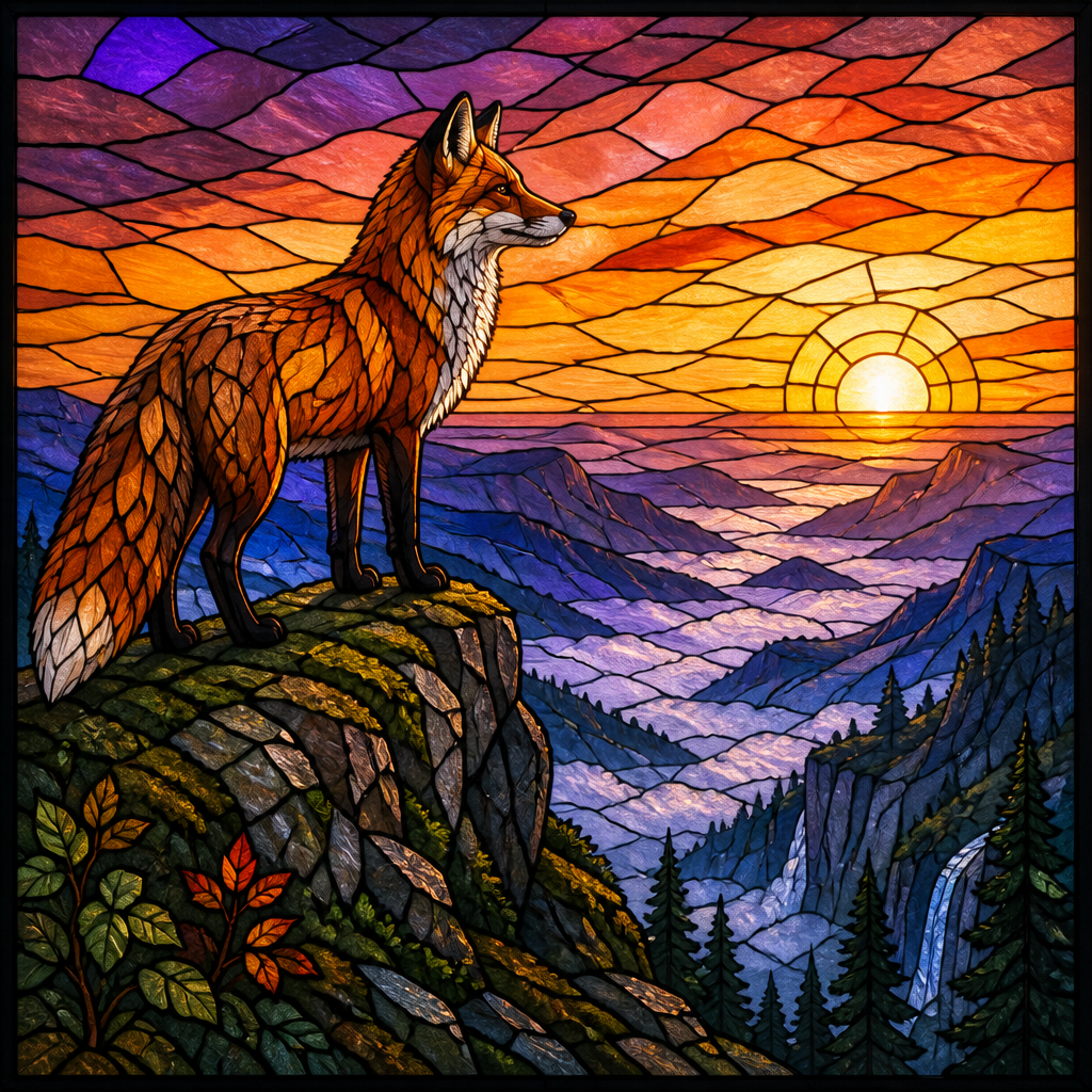 Stained Glass AI art style example