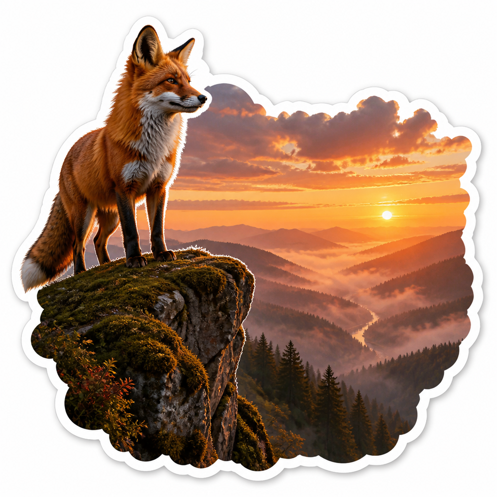 Sticker AI art style example