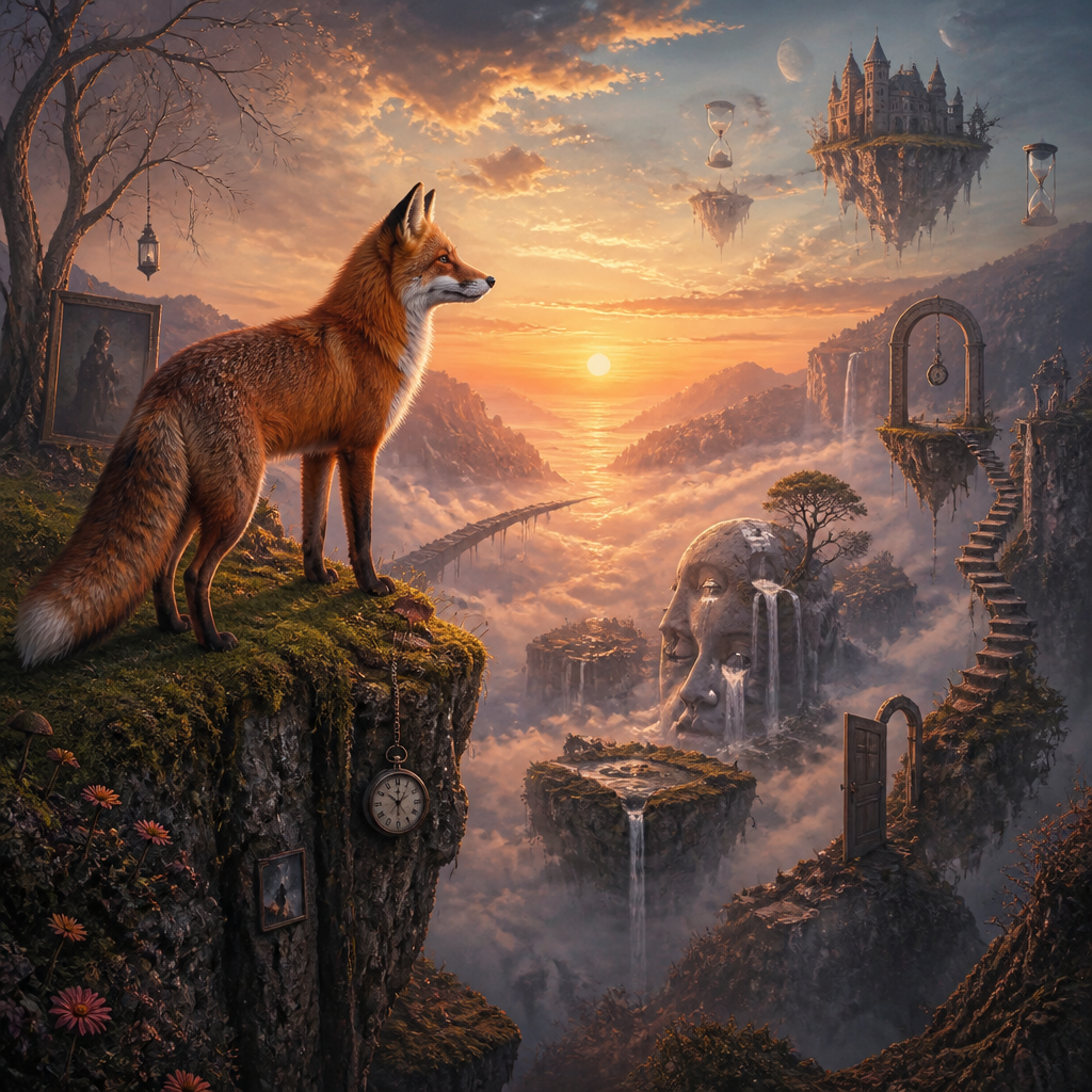 Surrealism AI art style example