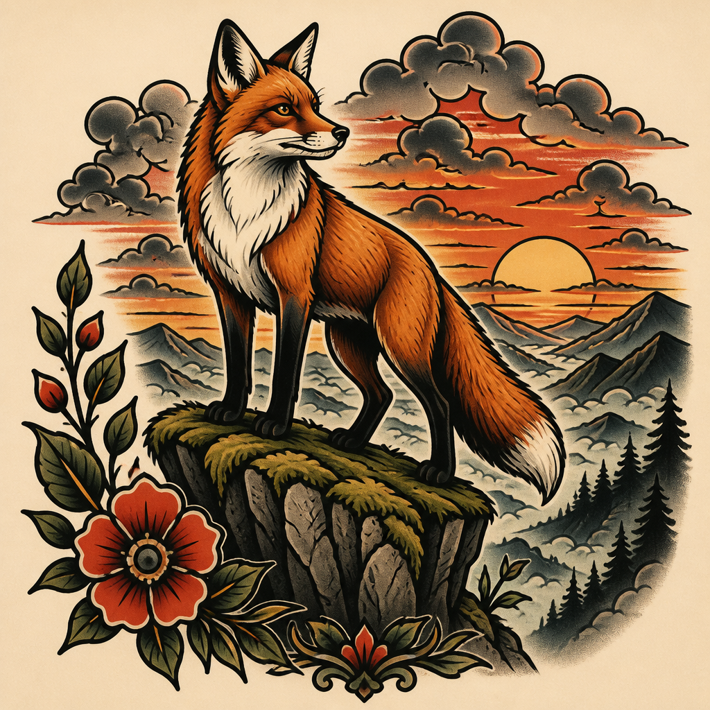 Tattoo AI art style example