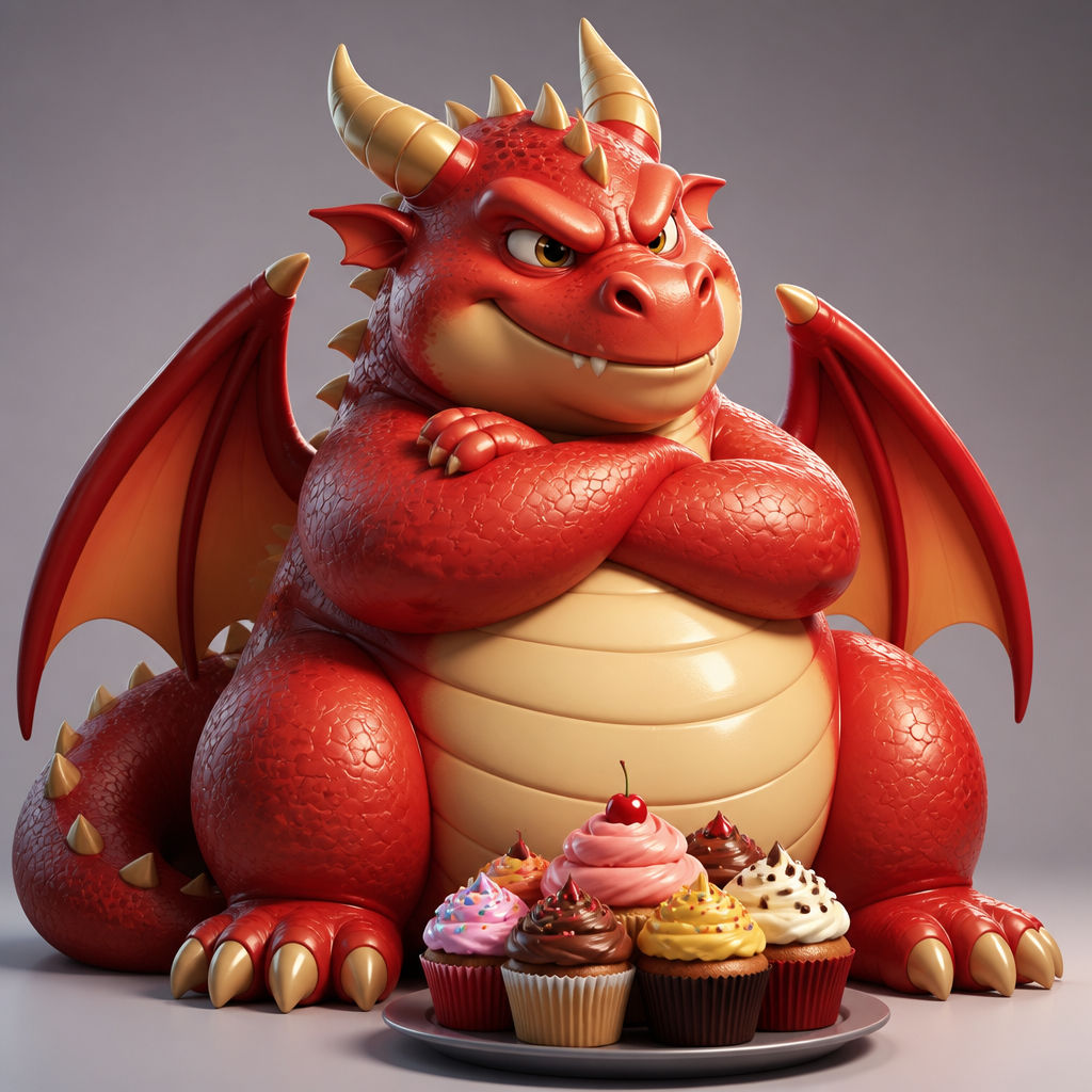 3D Render style AI art example