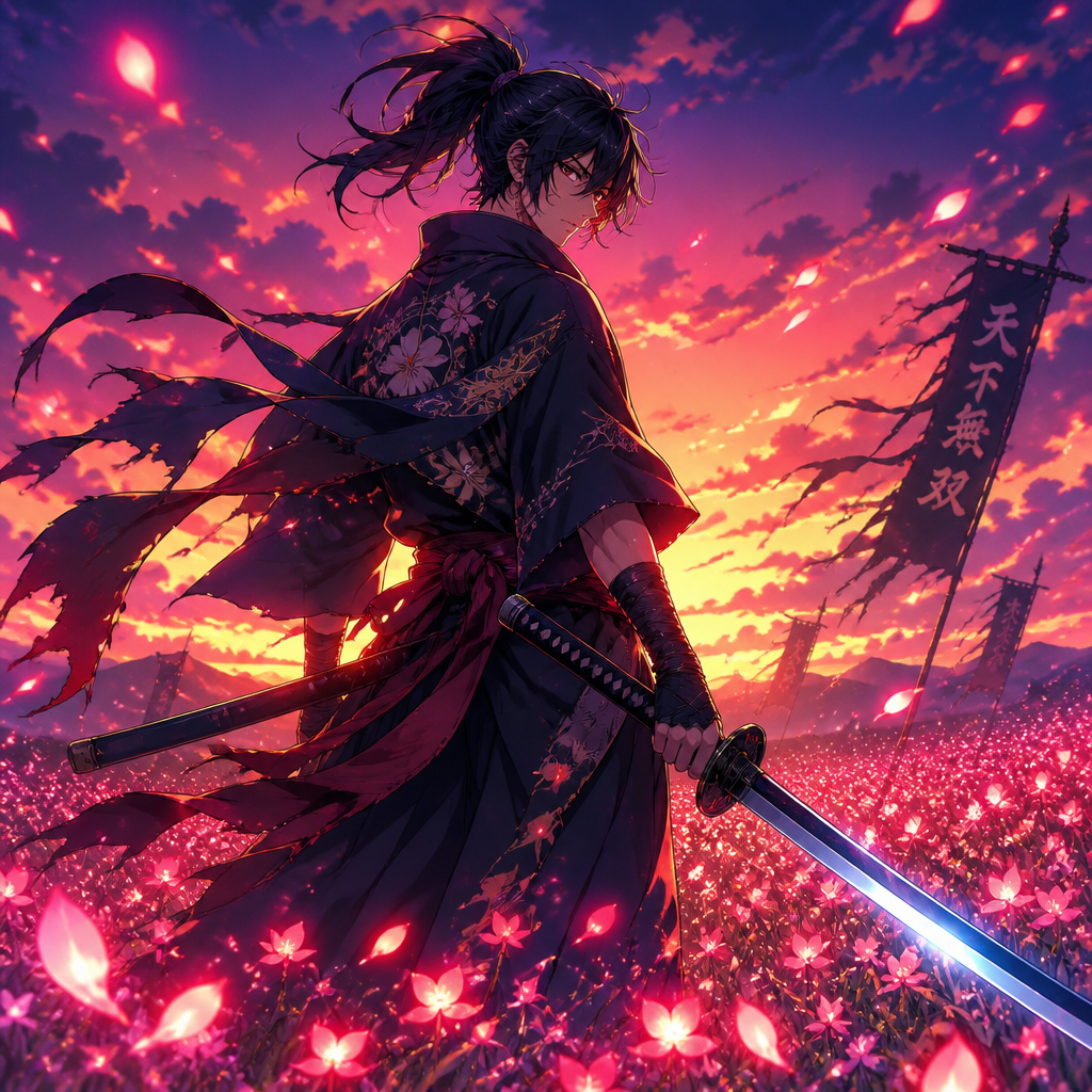 Anime style AI art example