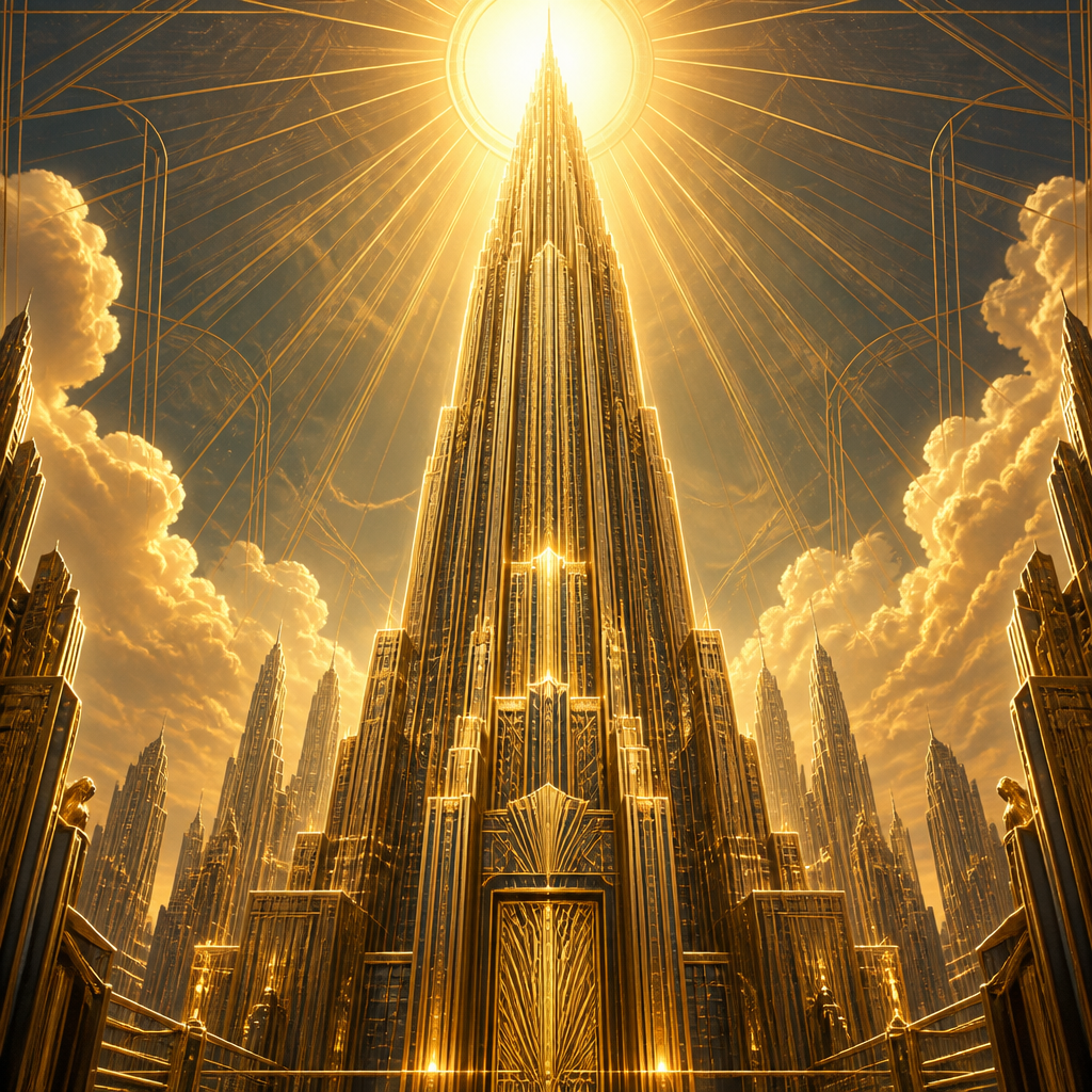 Art Deco style AI art example