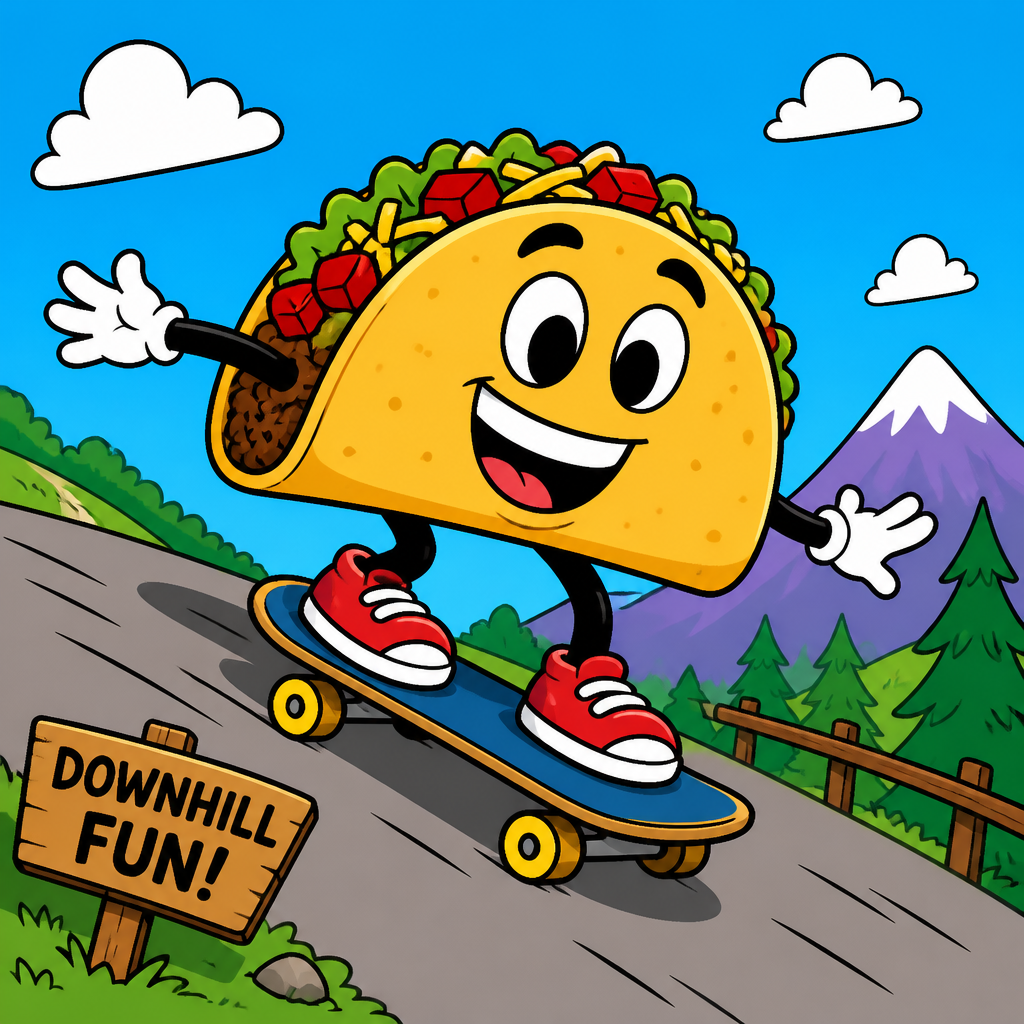 Cartoon style AI art example