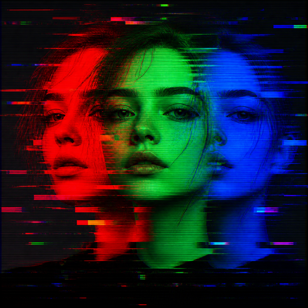 Glitch AI art example