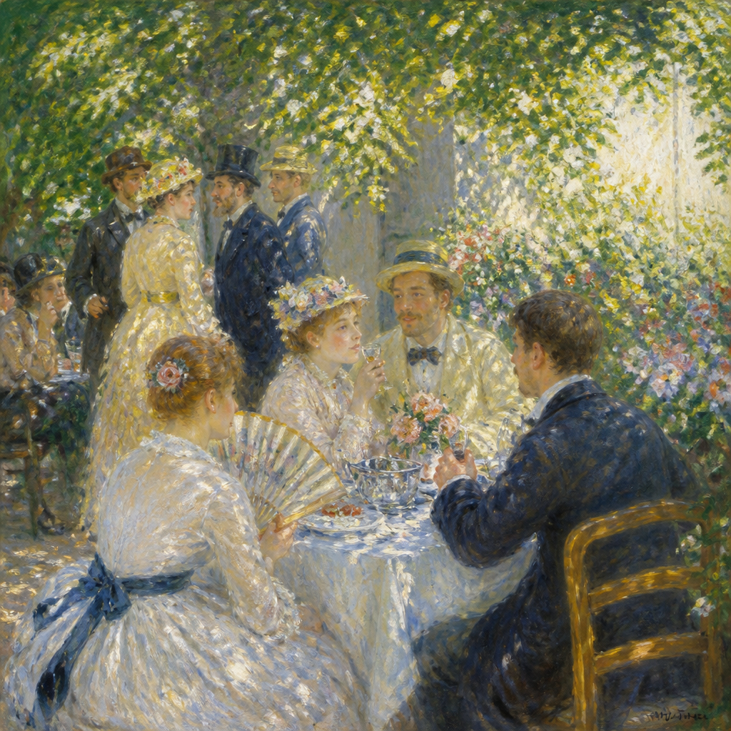 Impressionism style AI art example