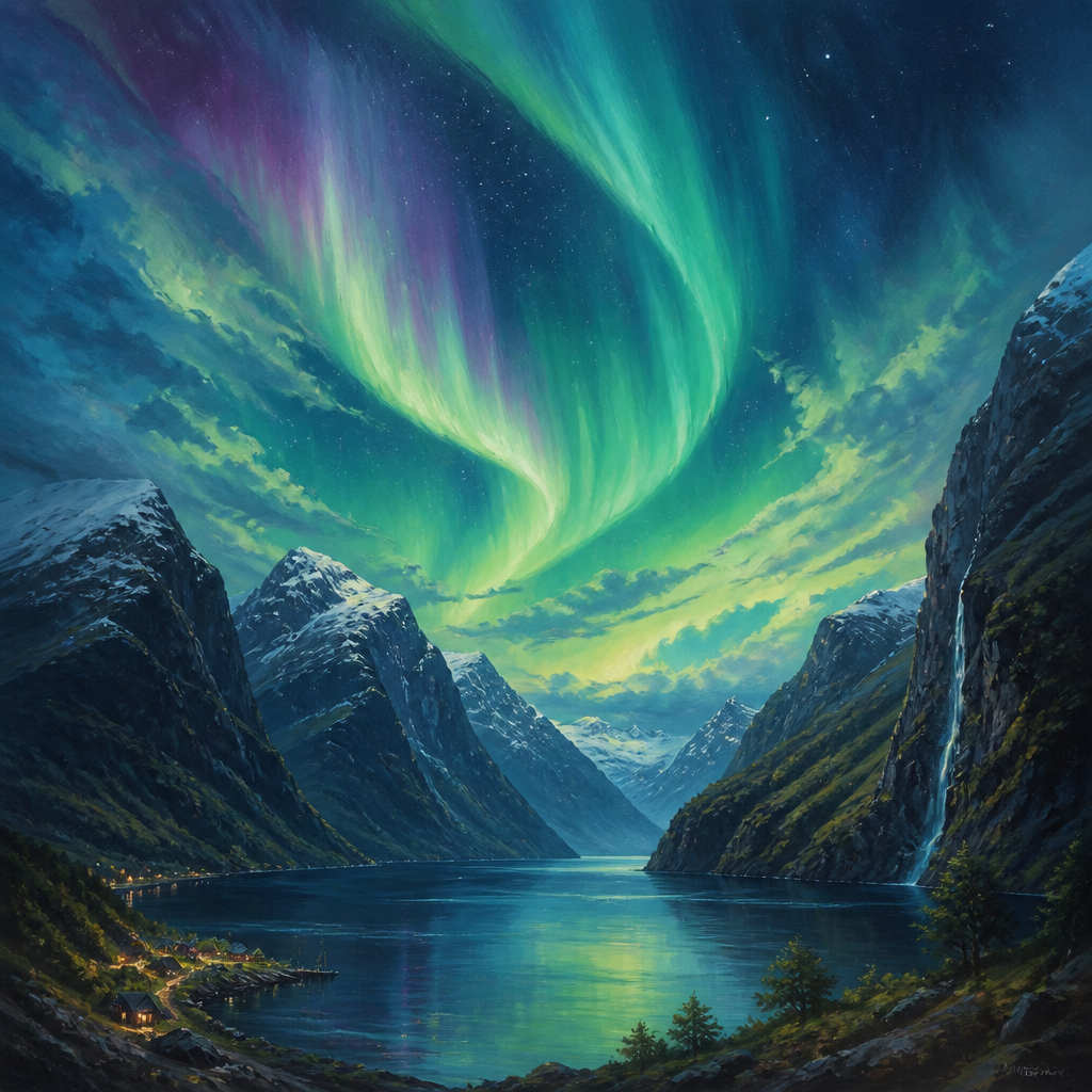 Landscape AI art example