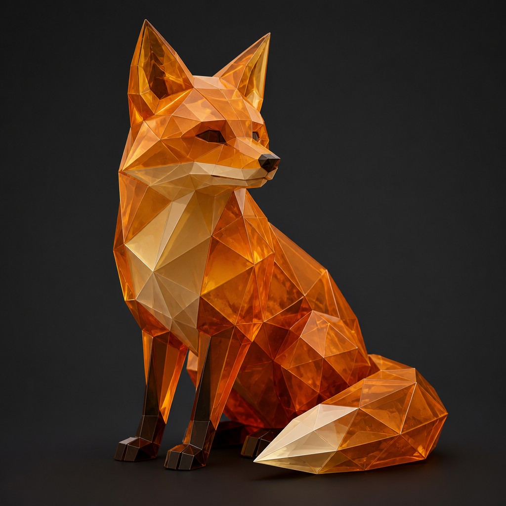 Low Poly style AI art example