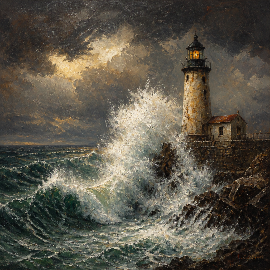 Oil Painting style AI art example