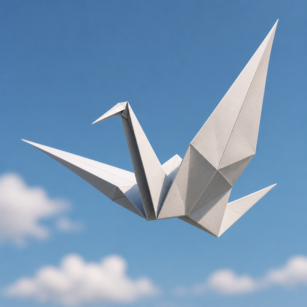 Origami style AI art example