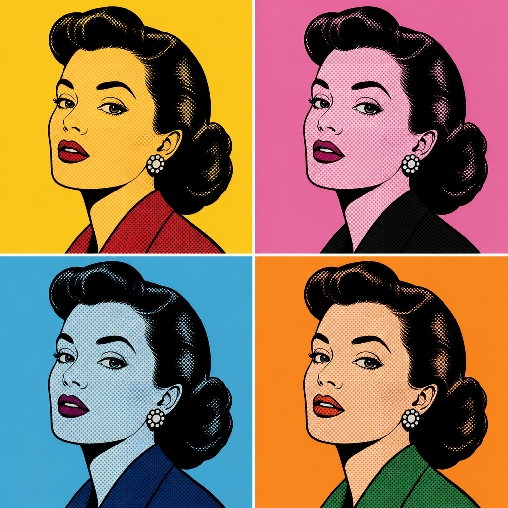 Pop Art style AI art example
