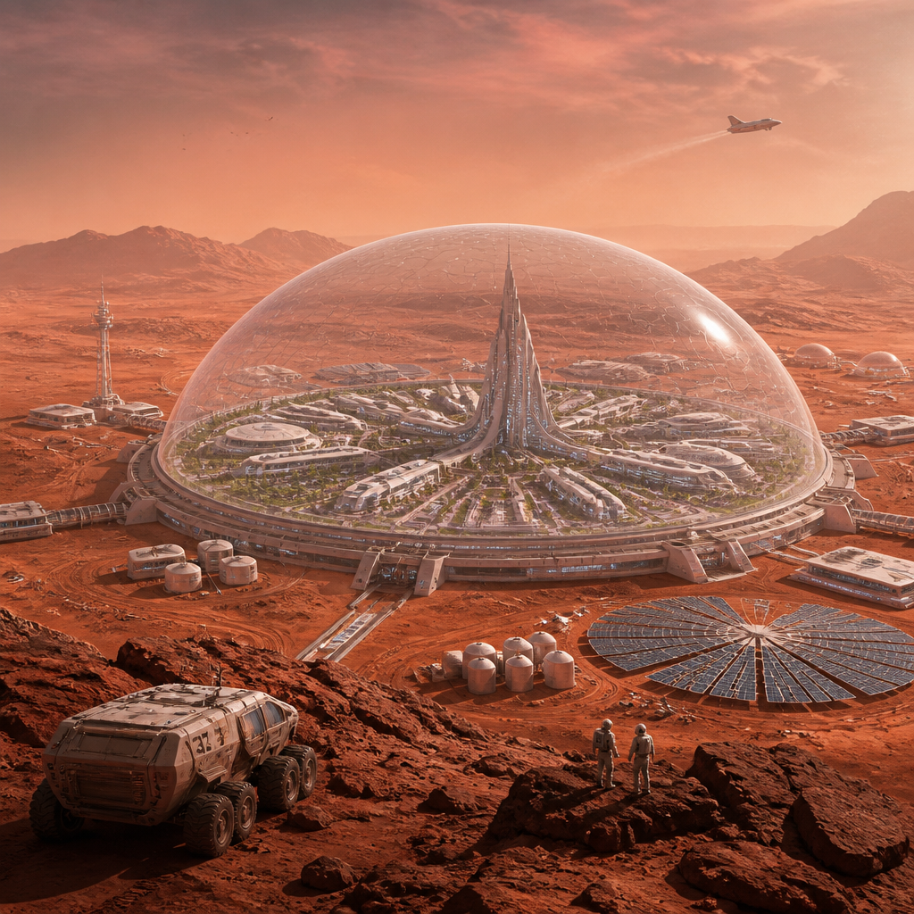 Sci-Fi style AI art example